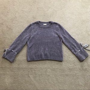 light purple chunky sweater